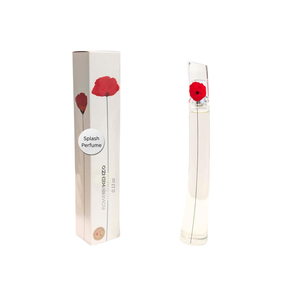 Kenzo Flower mini splash bottle front view, ideal for daily wear.