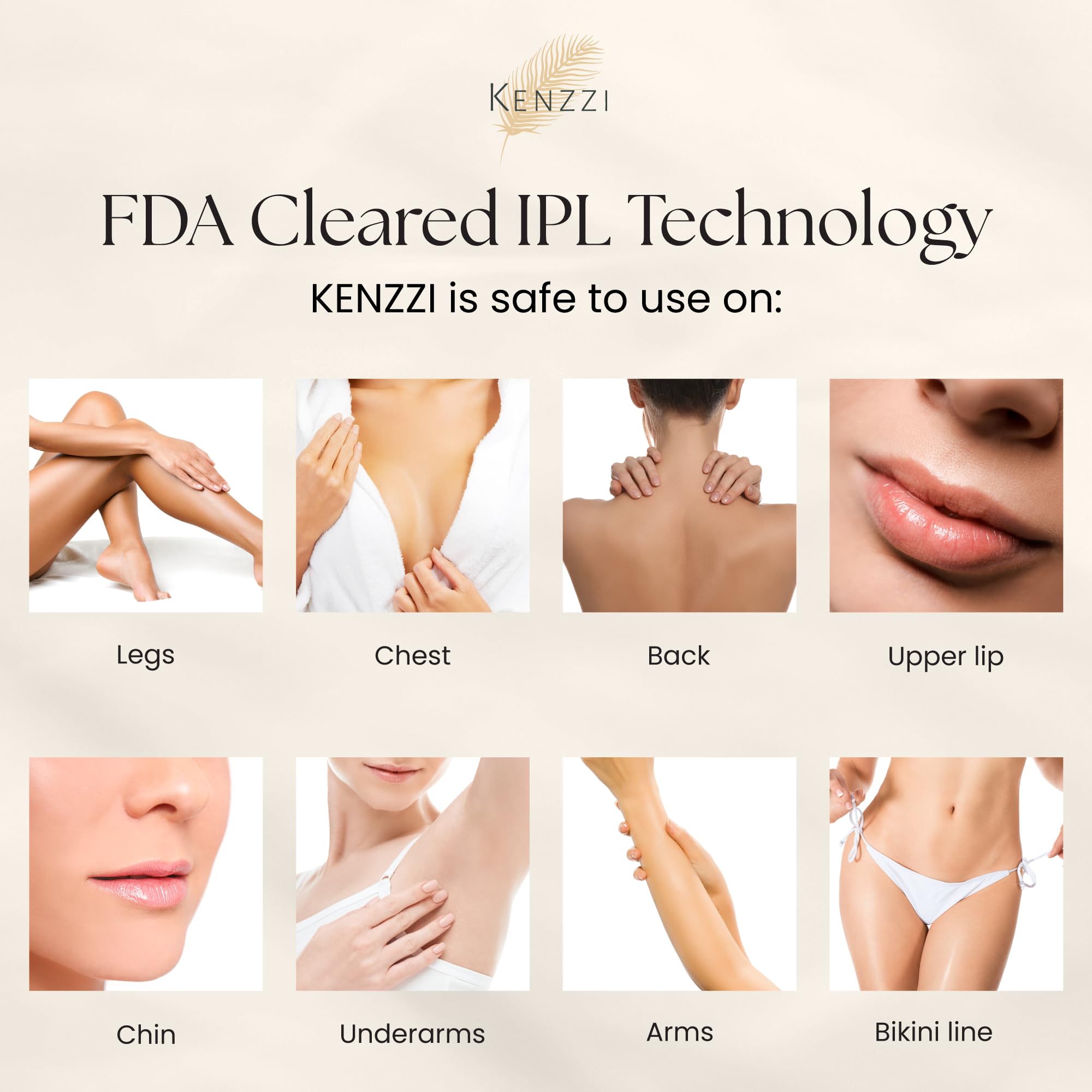 KENZZI IPL Handset bikini-area use for confident styling routines