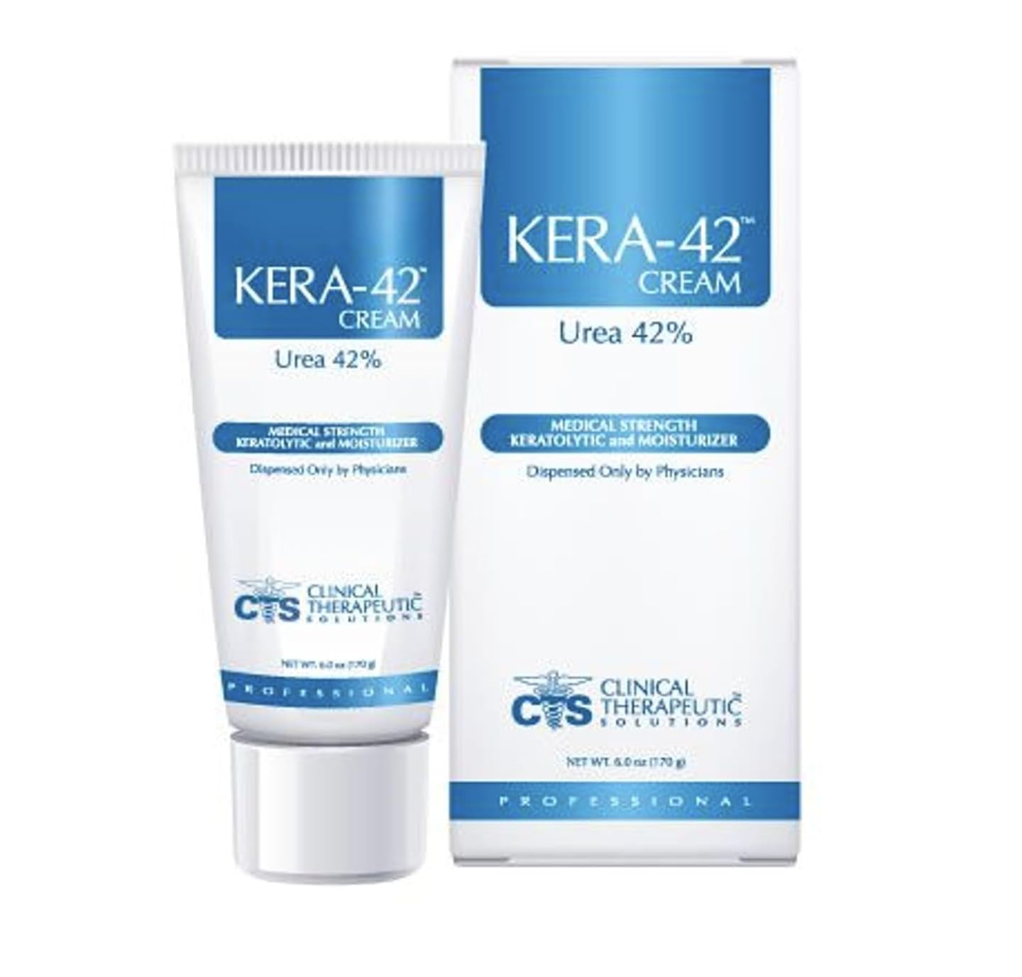 Kera 42 Cream 42% Urea Professional 6 oz tube ready for hydrating dry skin