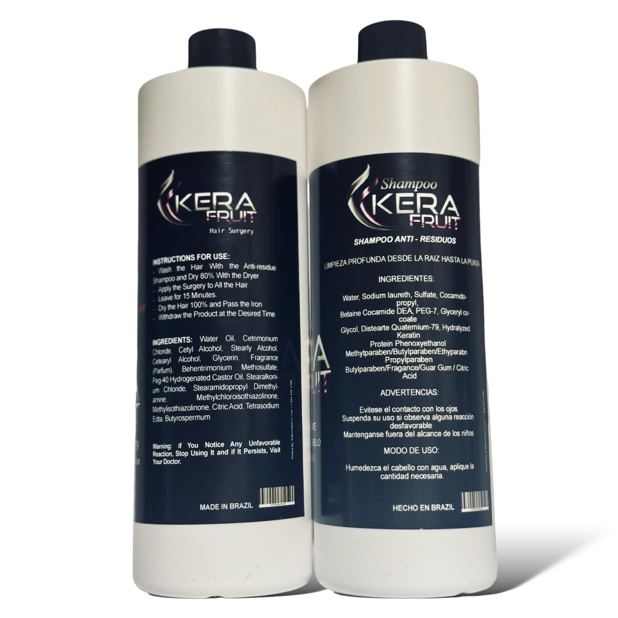 KERA FRUIT hair surgery application demonstrating professional-grade styling