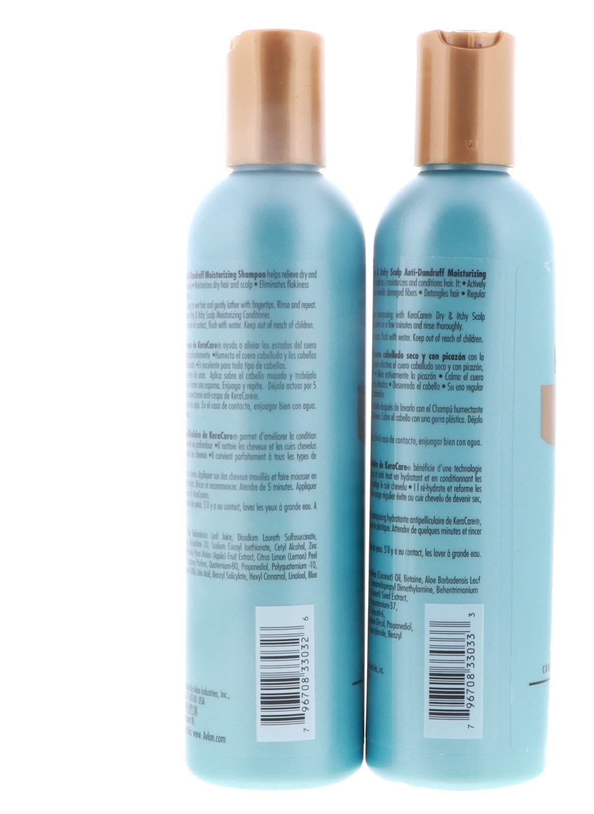 KeraCare Avlon dry scalp conditioner smoothing application scene implies detangling benefits.