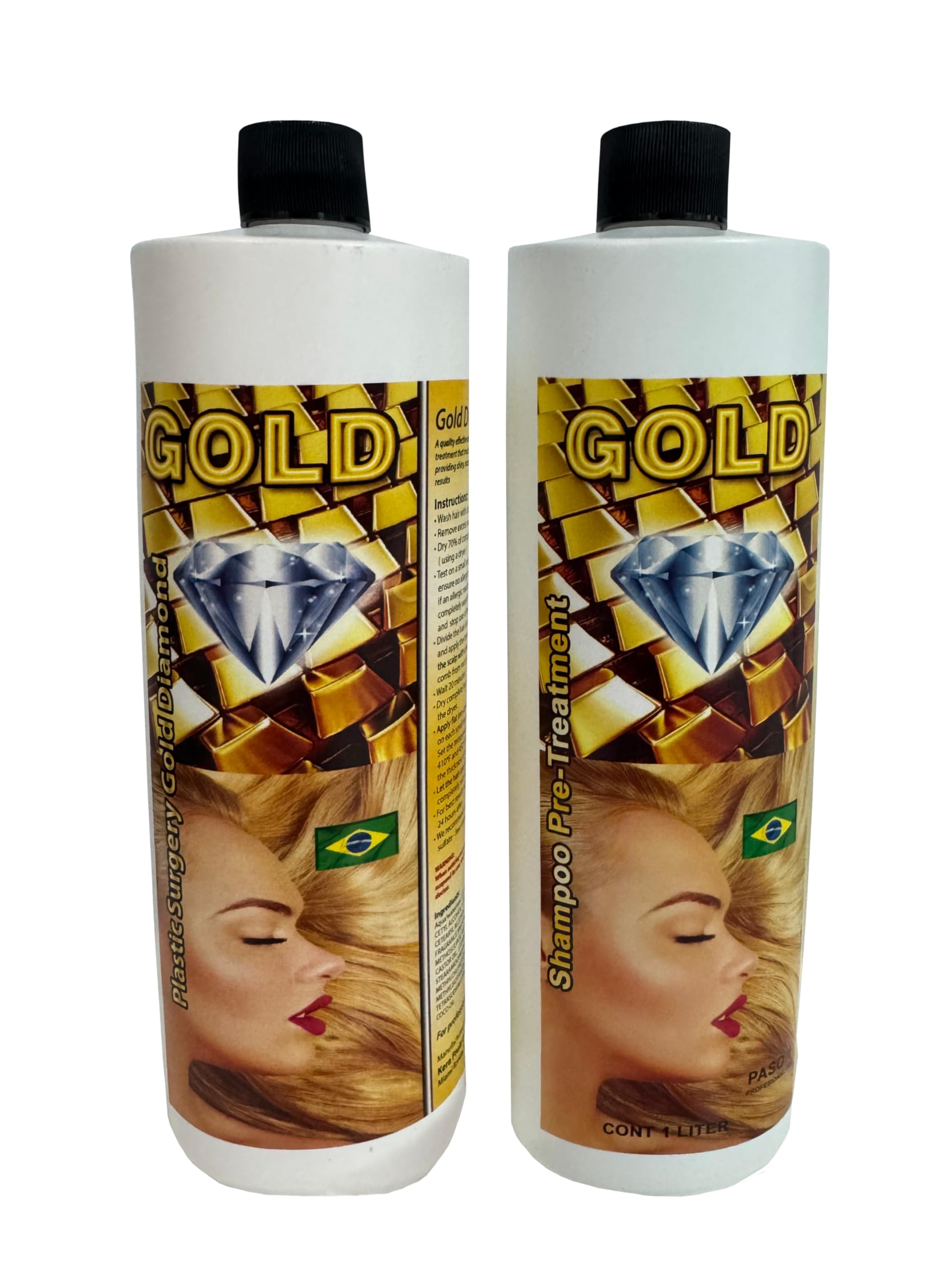 Kera Fruit Gold Diamond Hair Surgery Treatment bottle shows premium smoothing packaging.