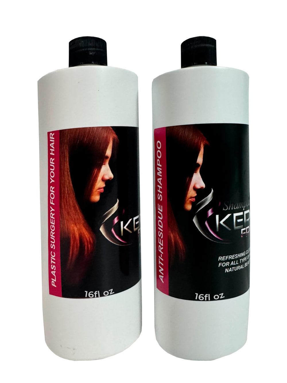 KERA FRUIT hair restoration treatment bottle smooths and hydrates hair.