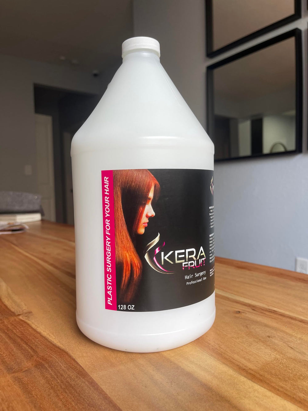 KERA FRUIT shine-focused image suggests hydrated hair