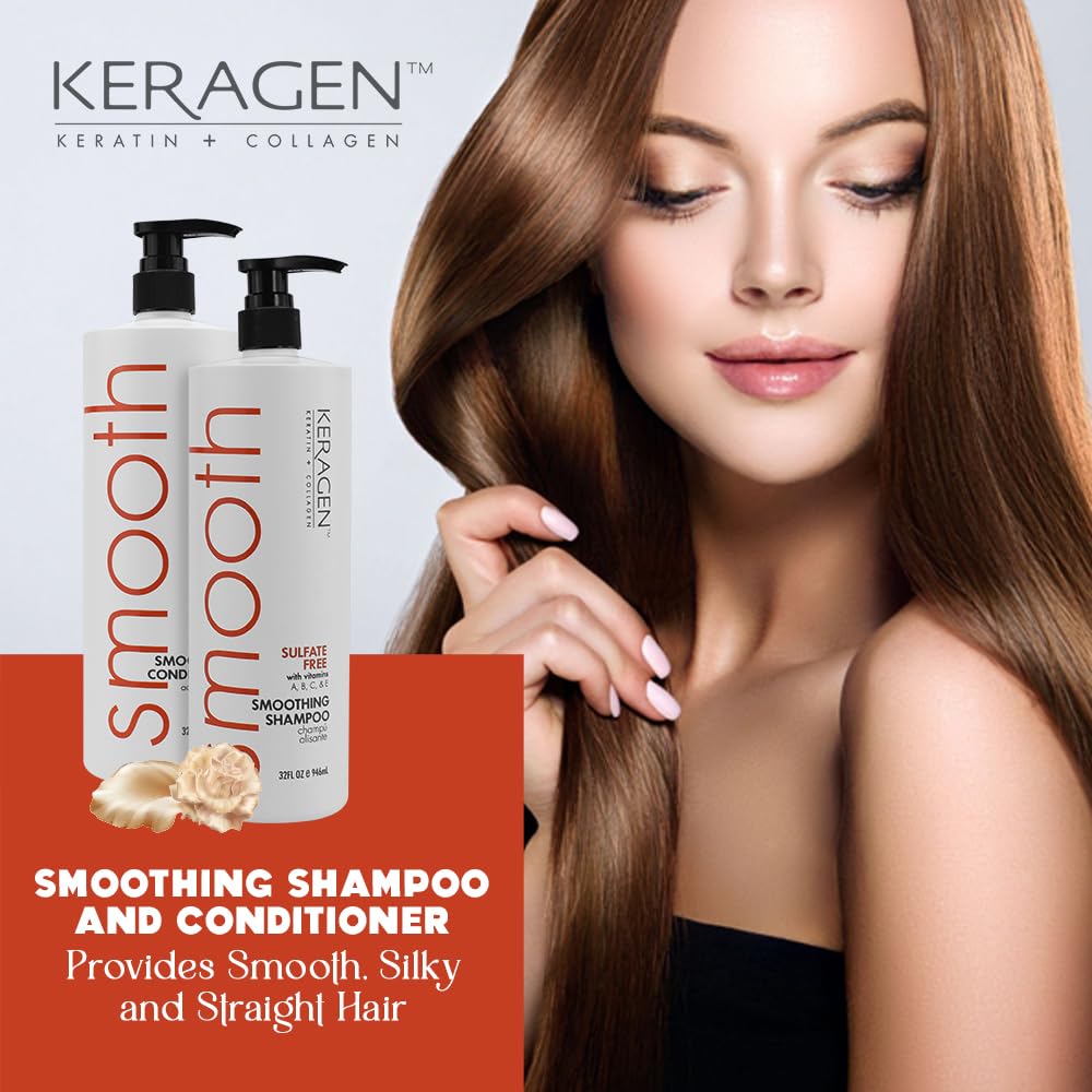 Keragen 32oz bottle delivers long-lasting hydration and color protection.