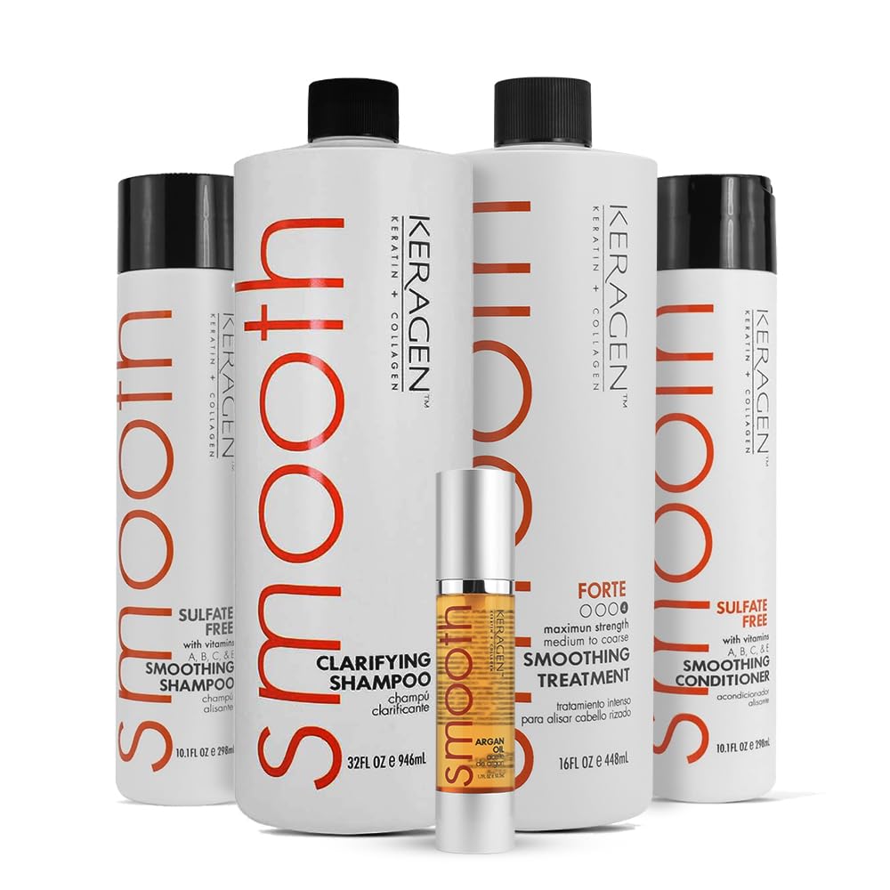Keragen clarifying shampoo 32oz cleans buildup for optimal keratin results.
