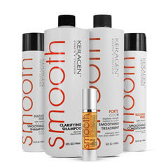 Keragen clarifying shampoo 32oz cleans buildup for optimal keratin results.