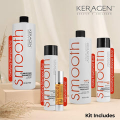 Keragen Forte Keratin Treatment 16oz delivers deep smoothing and frizz control.