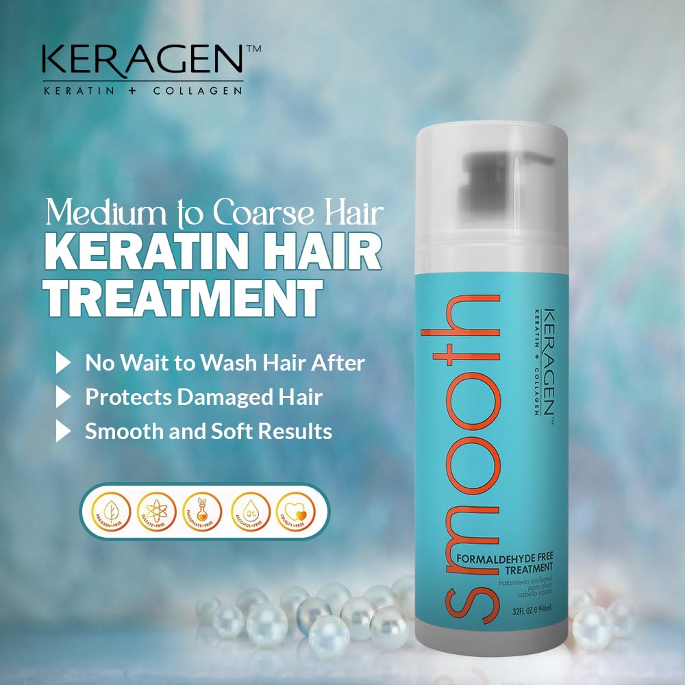 Keragen keratin collagen blend reinforces strands for improved strength