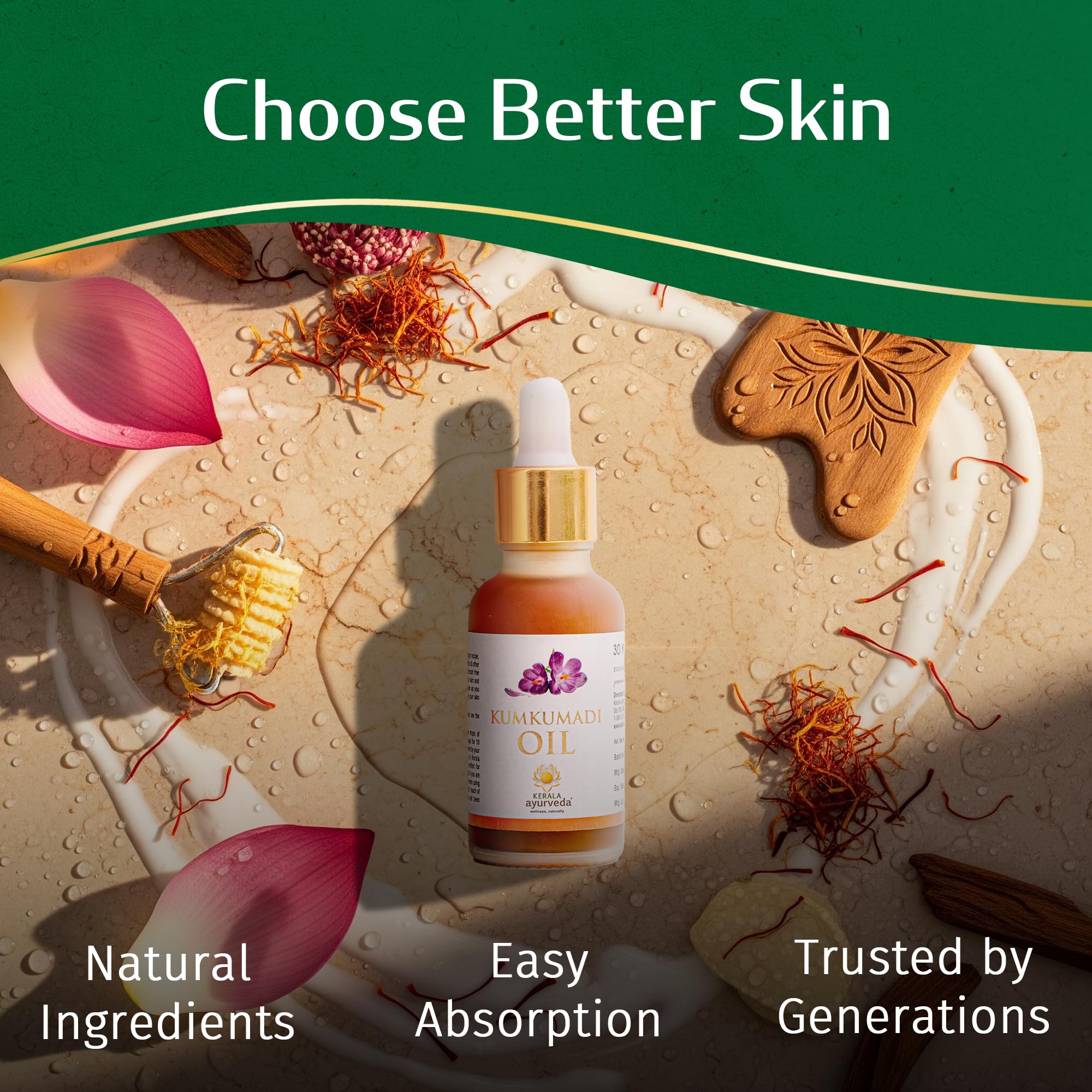 Serum glows on skin after application, showing smooth, hydrated finish