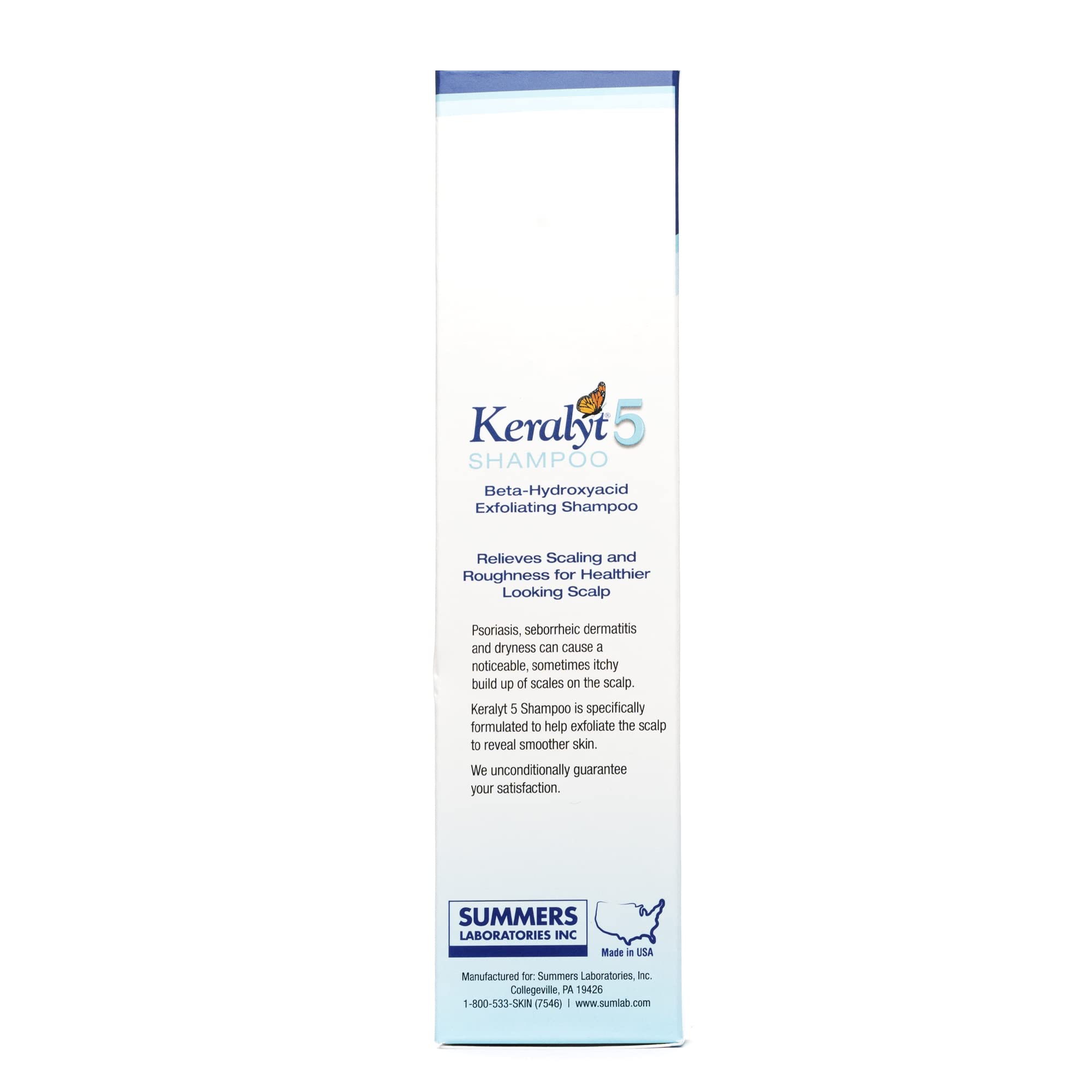 Keralyt 5 brand logo closeup for trusted scalp care