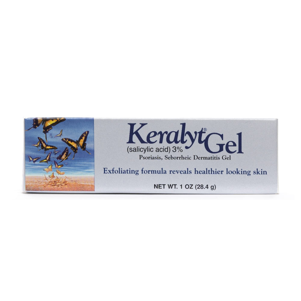 Keralyt gel on rough skin surfaces highlighting potential texture improvement