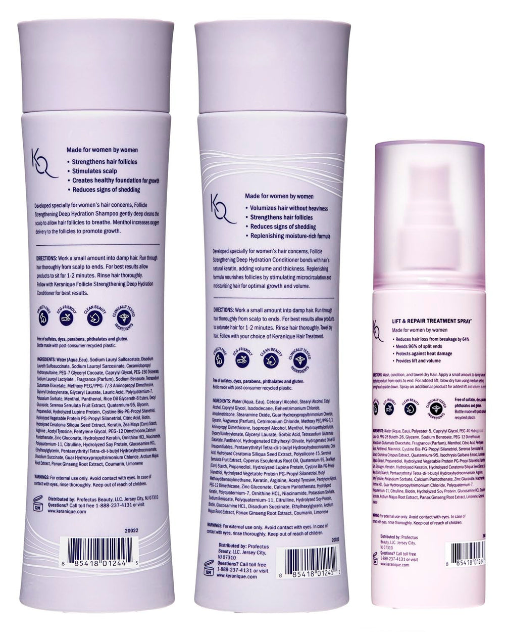 Keranique packaging communicates premium quality for daily hair care routine