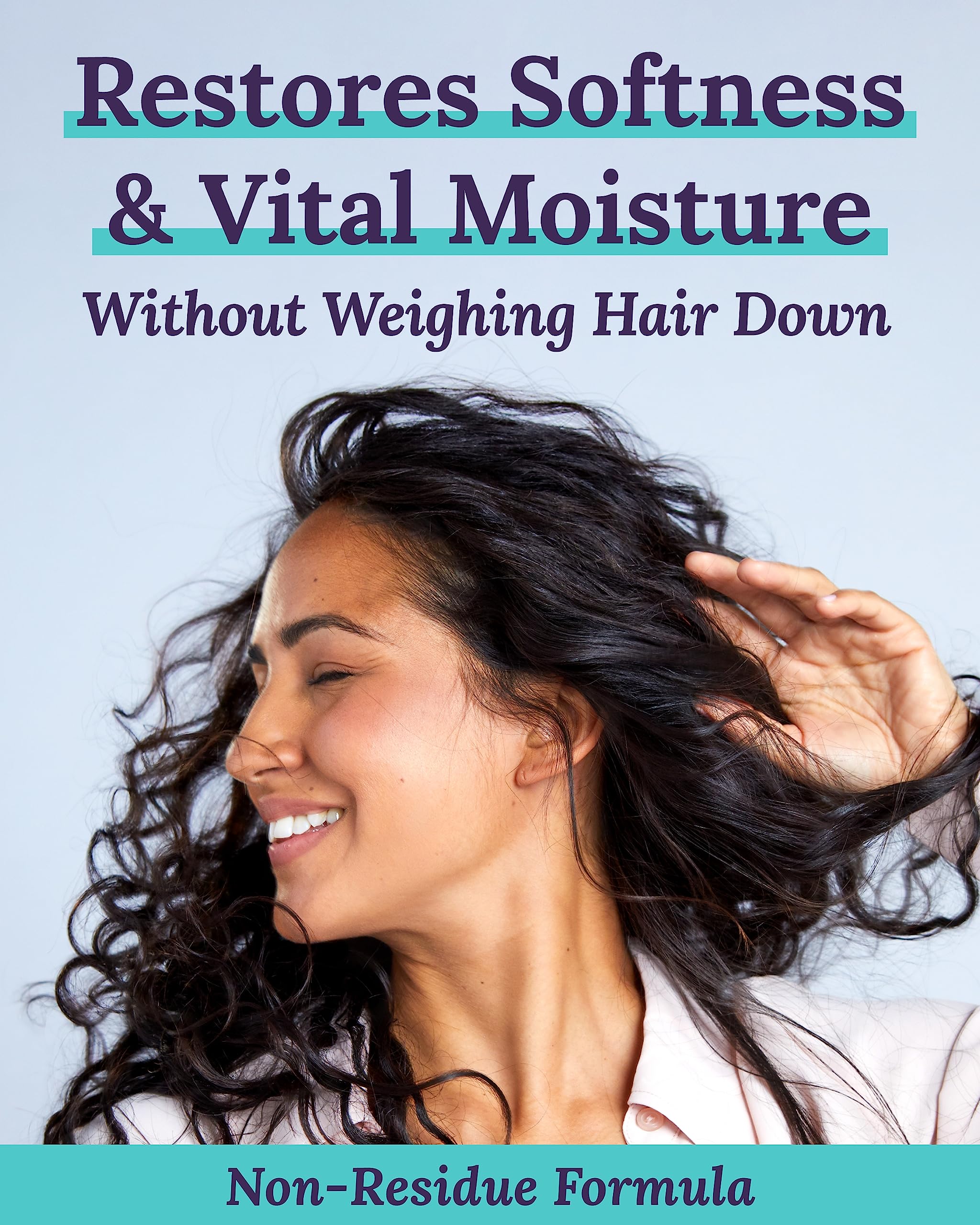 Foamy lather of Keranique shampoo demonstrates gentle cleansing without weigh-down