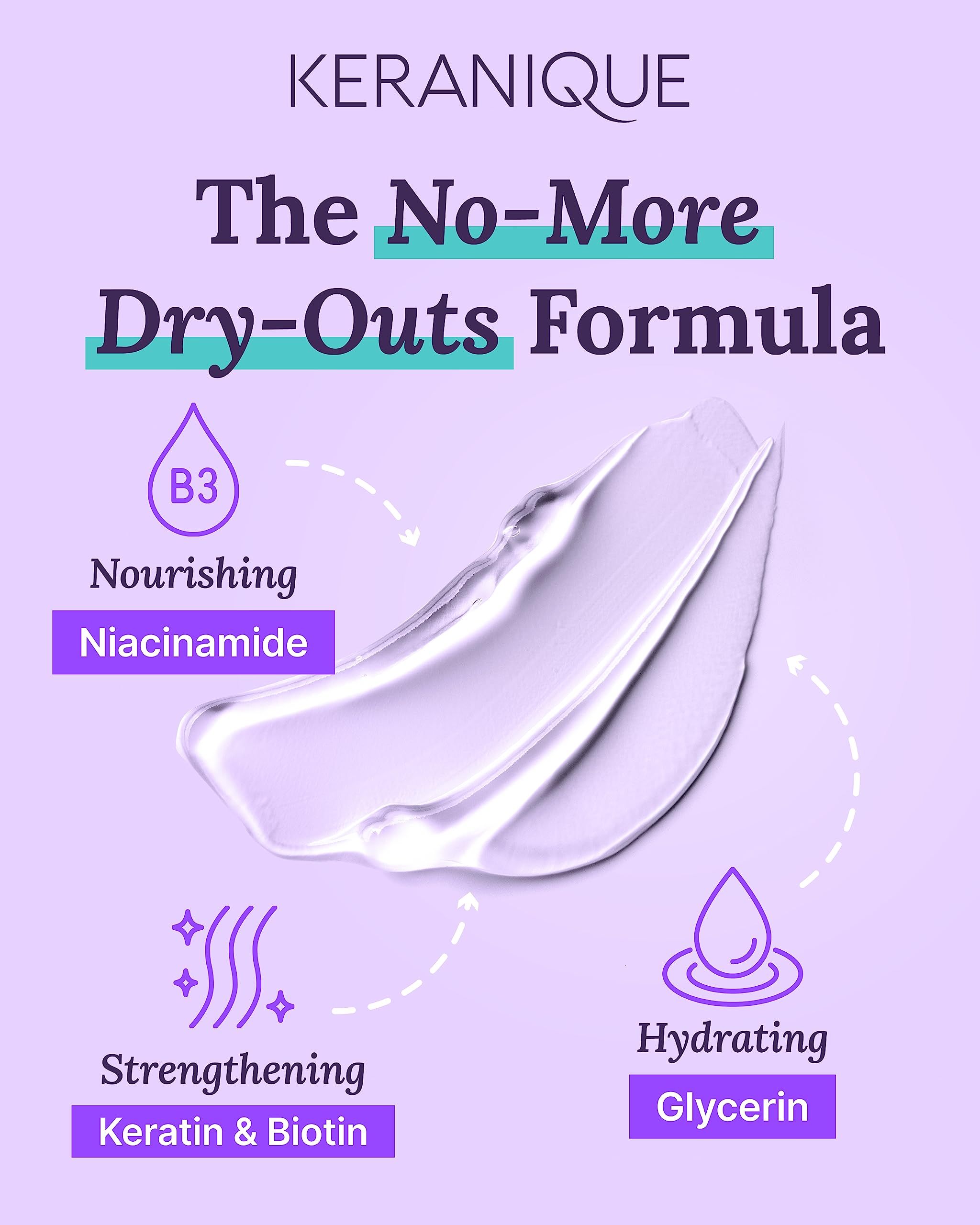 Scalp care focus image from Keranique shampoo showcasing hydration