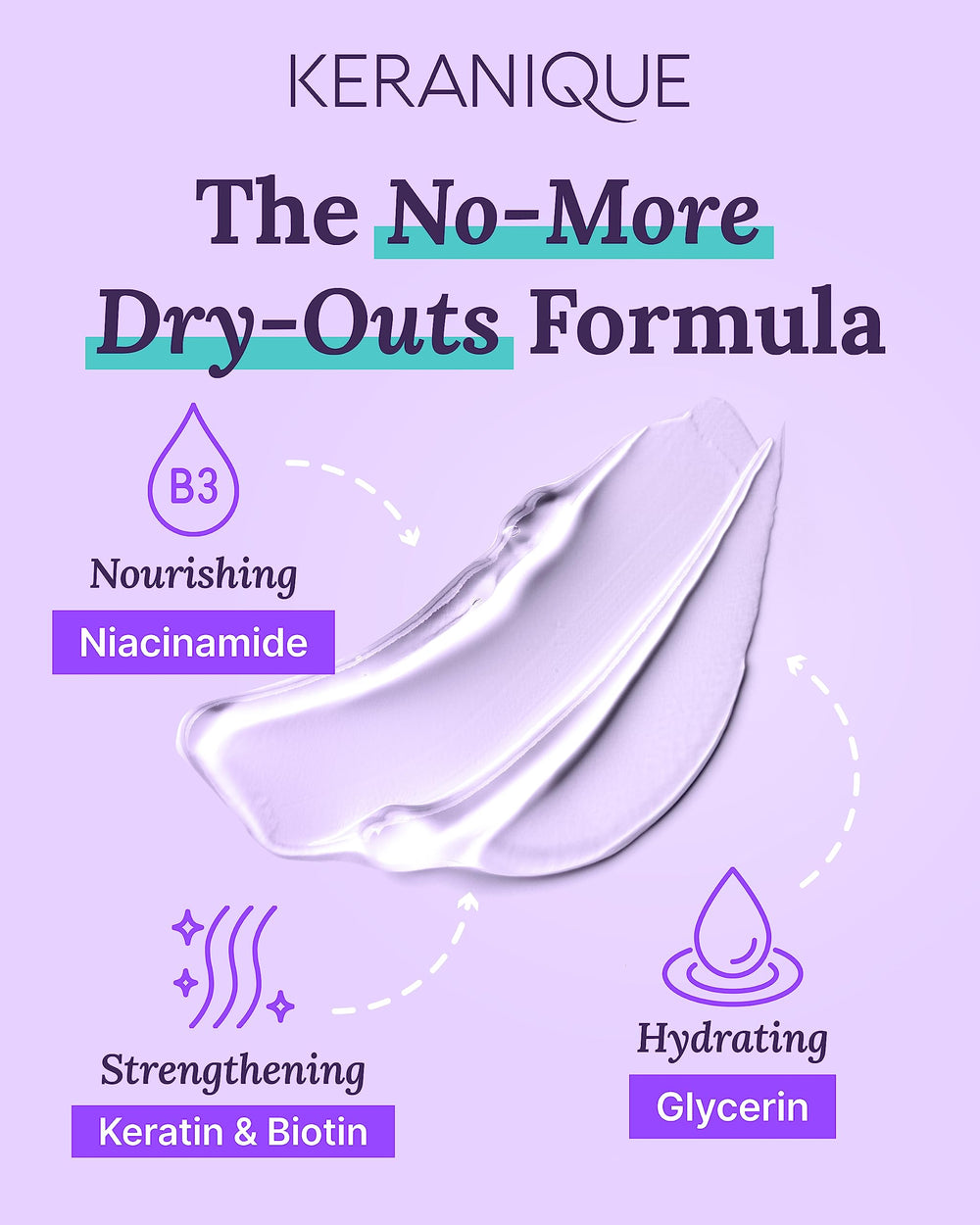 Scalp care focus image from Keranique shampoo showcasing hydration