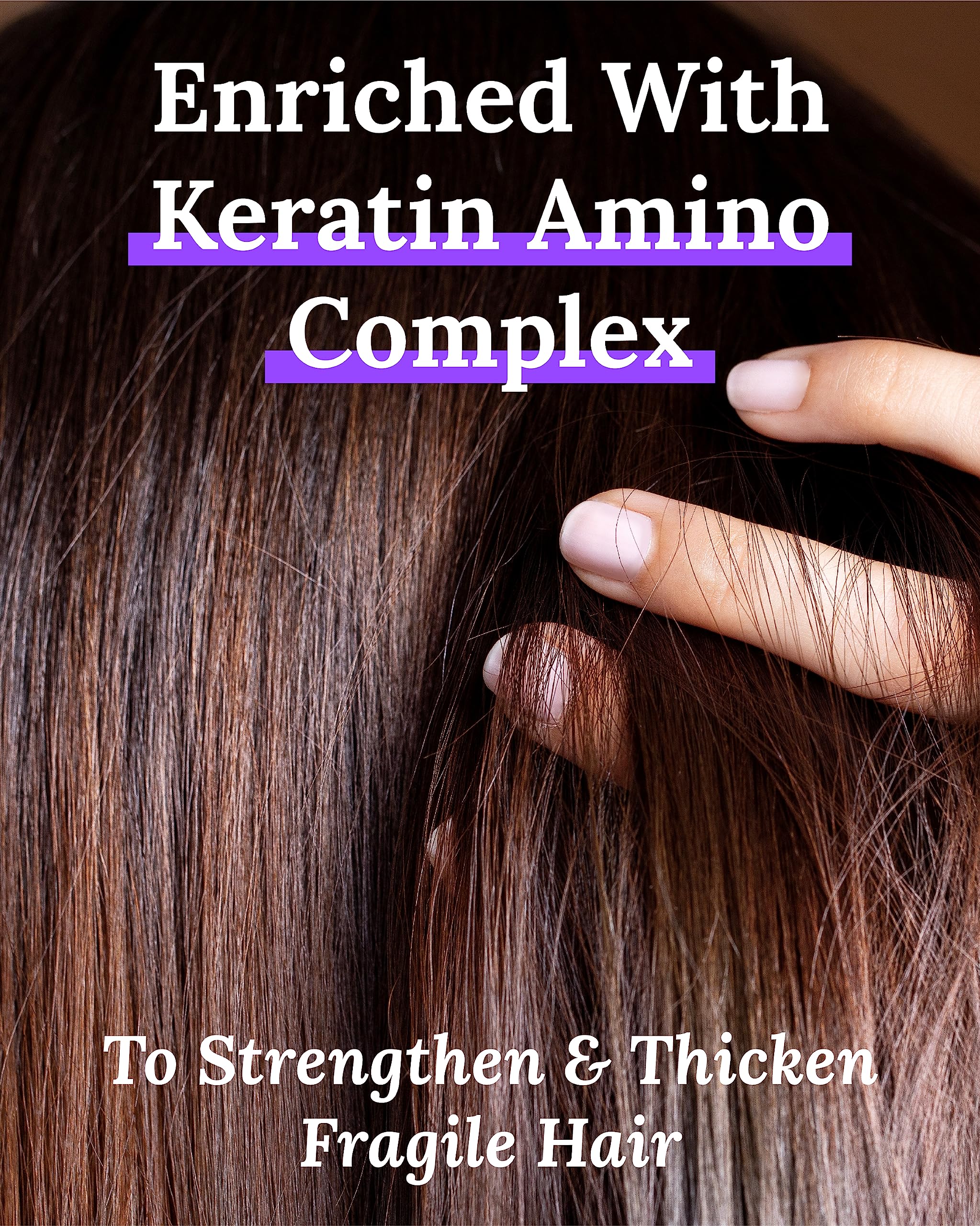 Keranique dense hair look suggesting added volume