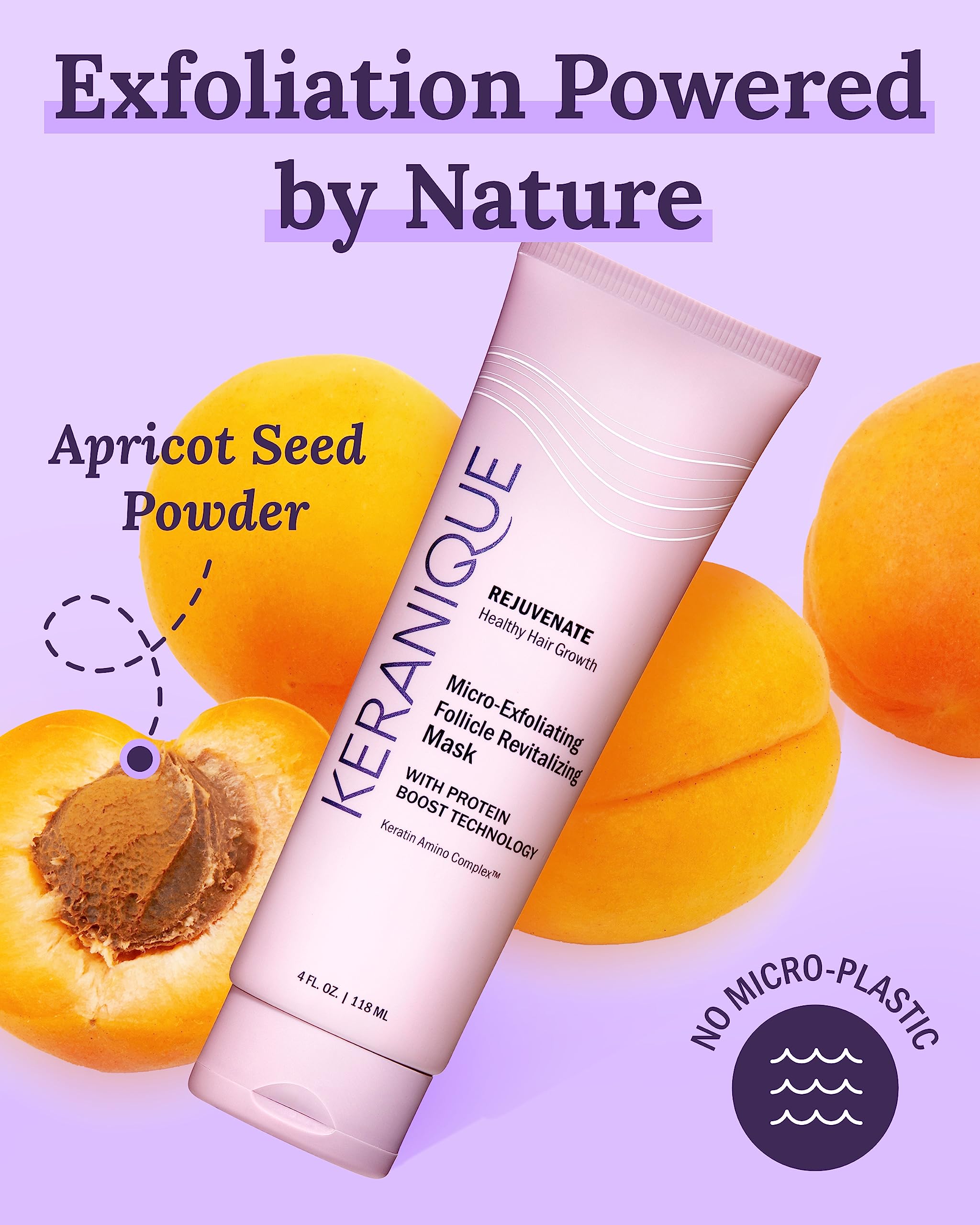 Keranique Menthol cooling effect during application feels refreshing and soothing