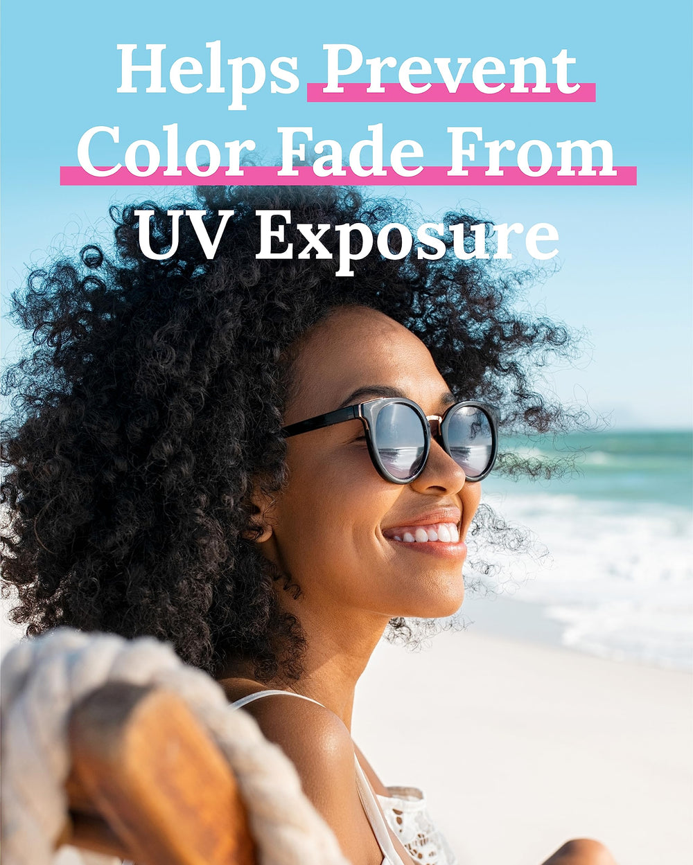 Keranique sulfate-free guard bottle offers gentle cleansing with color protection.