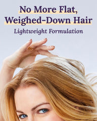 Hair being conditioned with Keranique on wet strands