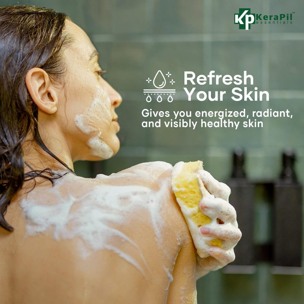KERAPIL Bacterinyl Tea Tree Oil Body Wash dual-pack box for convenient daily routine.