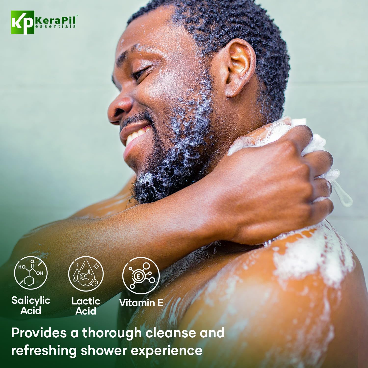 KERAPIL ingredients-visual spotlight on salicylic and lactic acids with ceramides