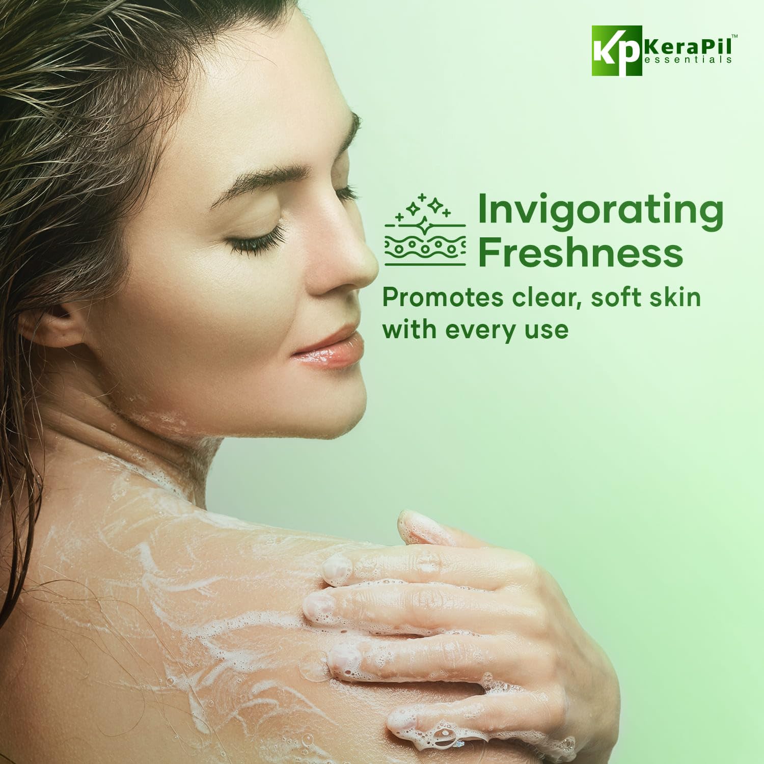 KERAPIL rinse-water indicating fresh finish after use