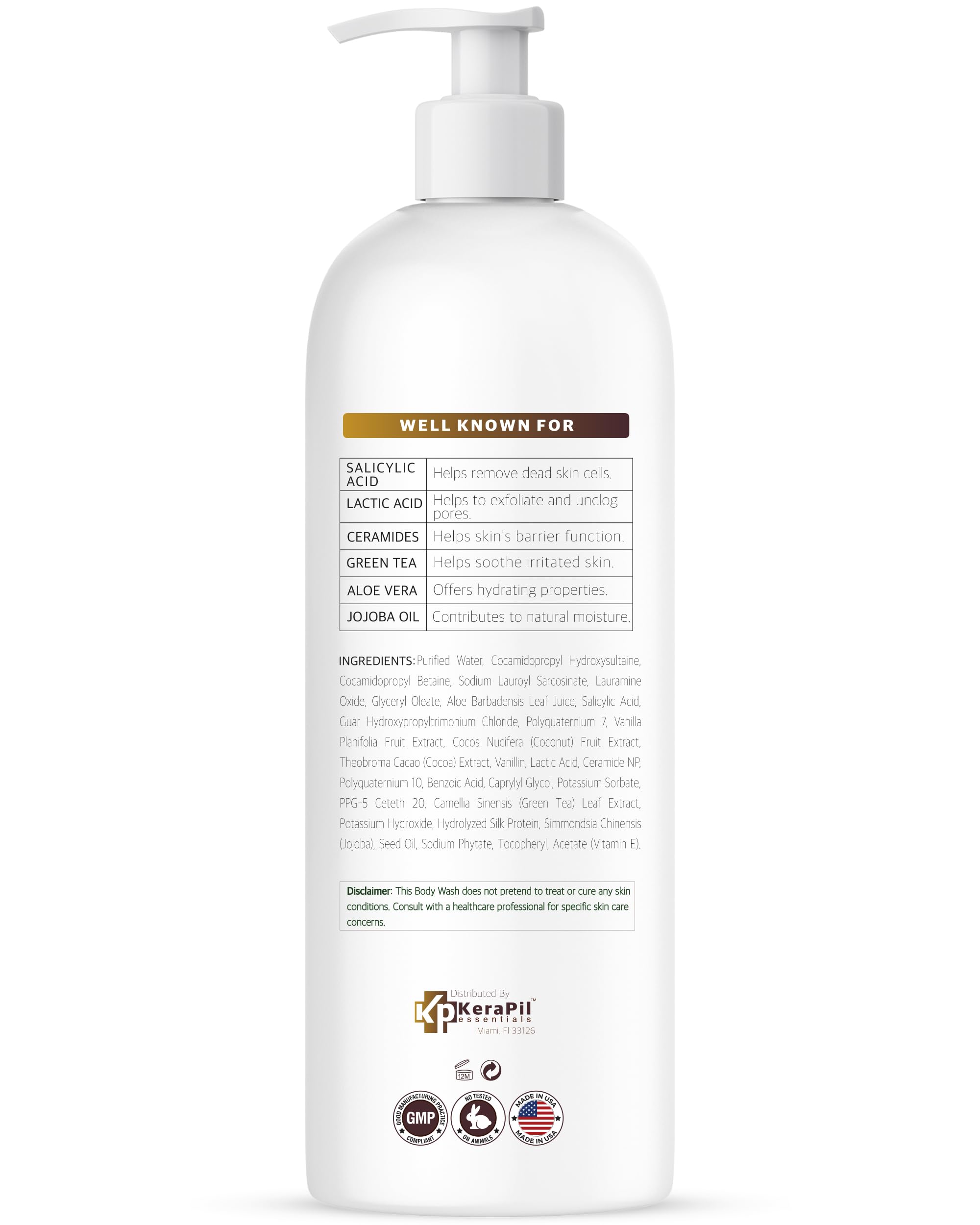 KERAPIL packaging shot emphasizing no dehydrating effect