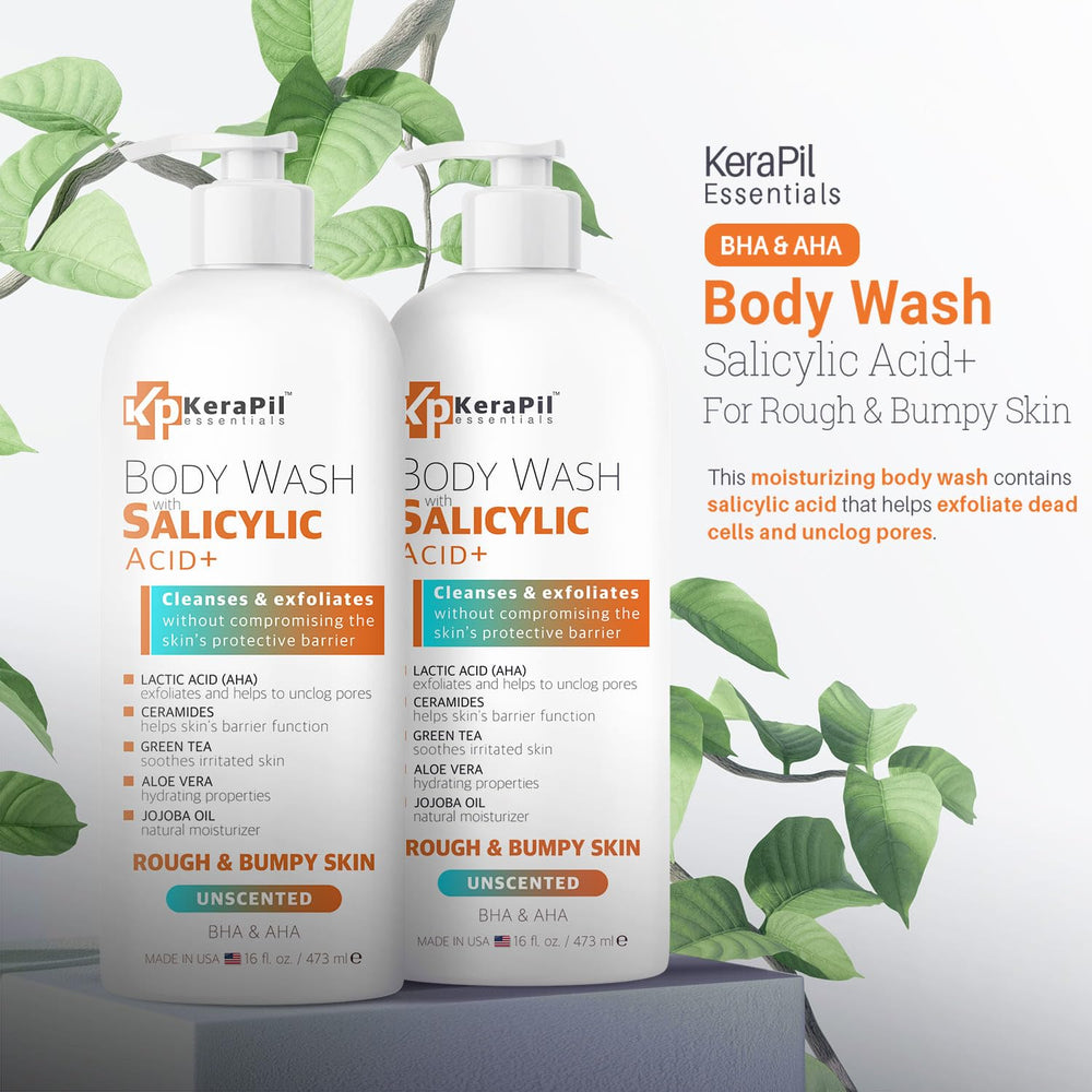 Close-up of refined skin texture after using KERAPIL.