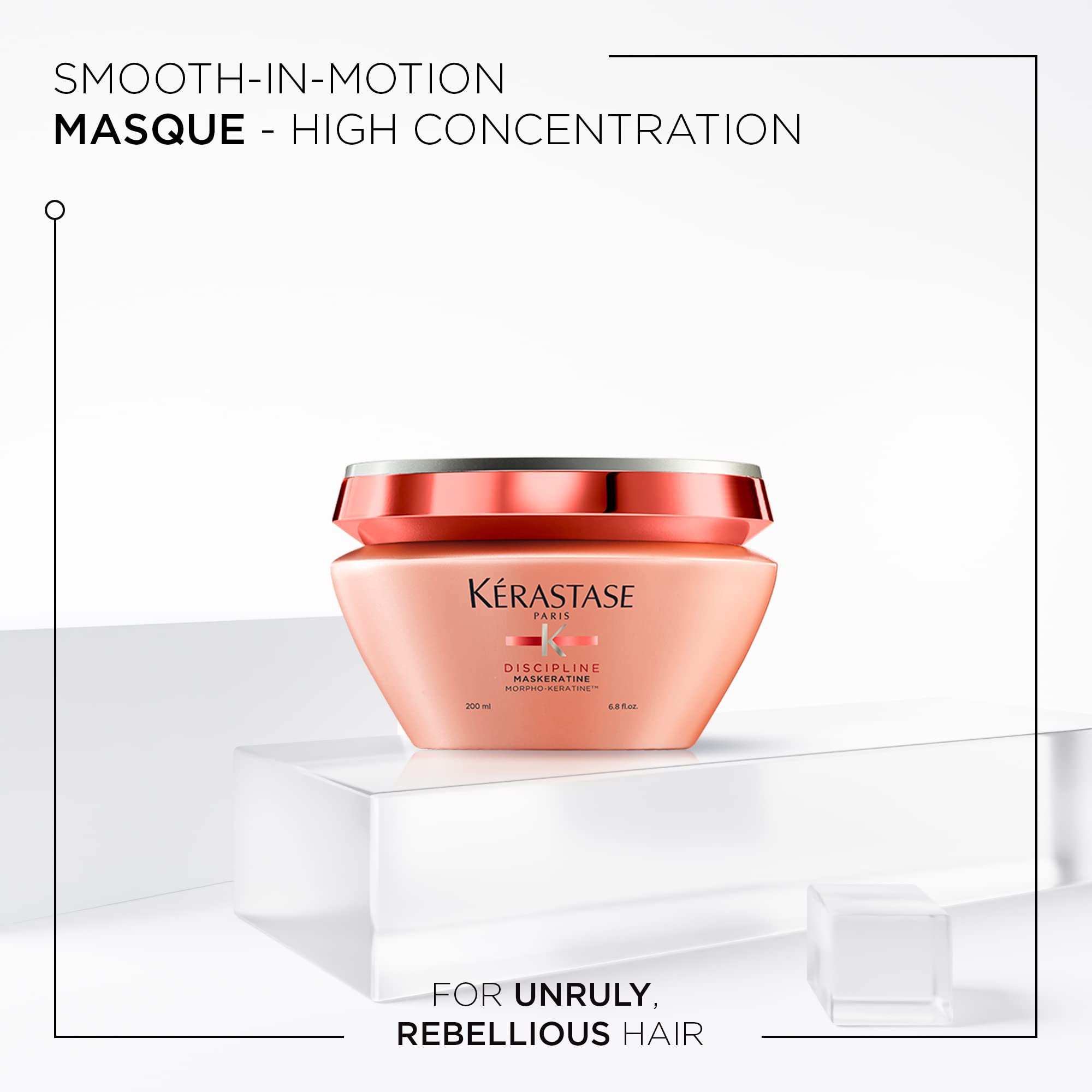 Kerastase Maskeratine application demonstrates nourishment and detangling preparation