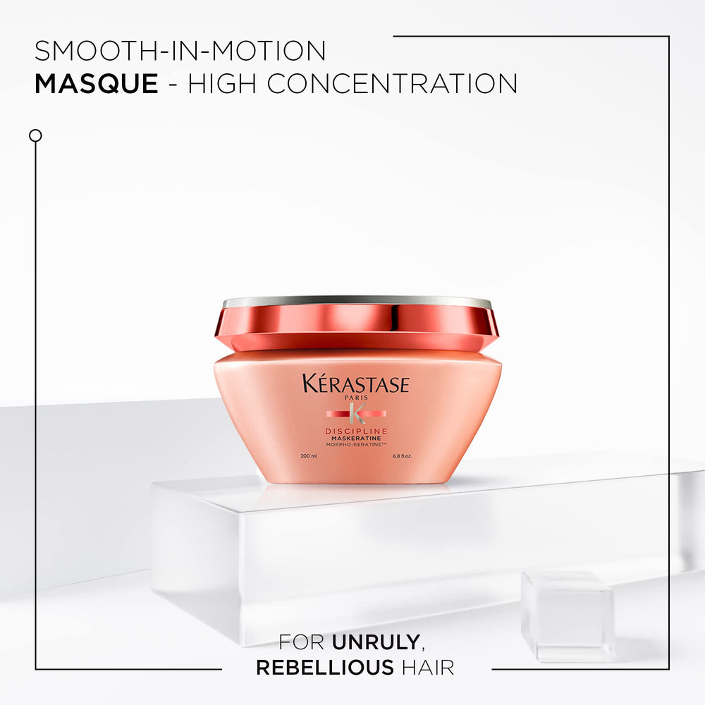 Kerastase Maskeratine application demonstrates nourishment and detangling preparation