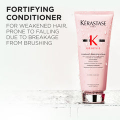 Sleek hair after use with Genesis renforcateur for added shine.