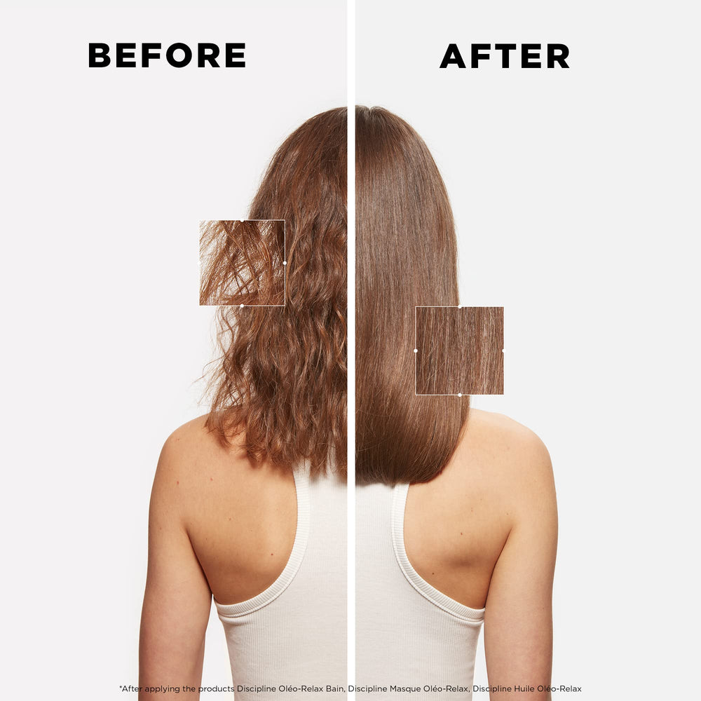 Kerastase Oleo-Relax on humid day suggests lasting smoothness