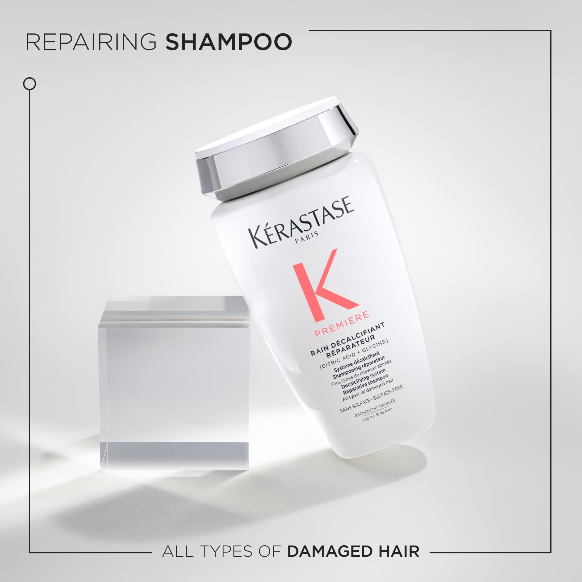 KÉRASTASE Premiere citric-acid action image, removes mineral buildup for healthier strands.