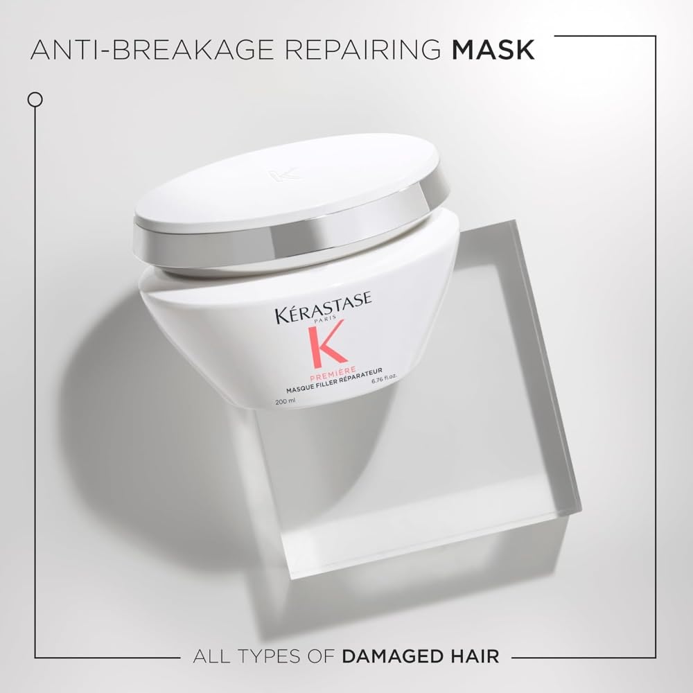 Kerastase Premiere Mask jar texture highlighting creamy, deeply hydrating treatment