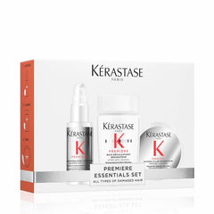 Kerastase Premiere pre-shampoo bottle reduces mineral buildup for softer hair.