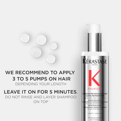 Kerastase Premiere Repair on damp hair: apply before shampoo for deeper bond repair