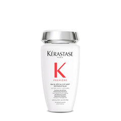 KÉRASTASE Premiere sulfate-free shampoo bottle showing strength for damaged hair