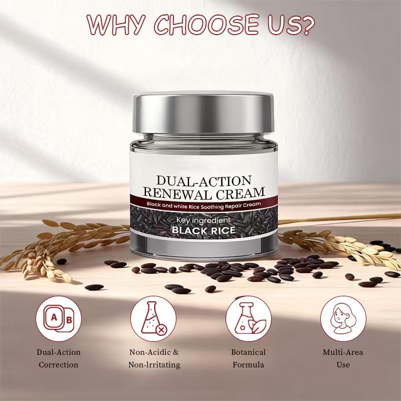 Keratin Erase black rice blend illustration emphasizing gentle nourishment.