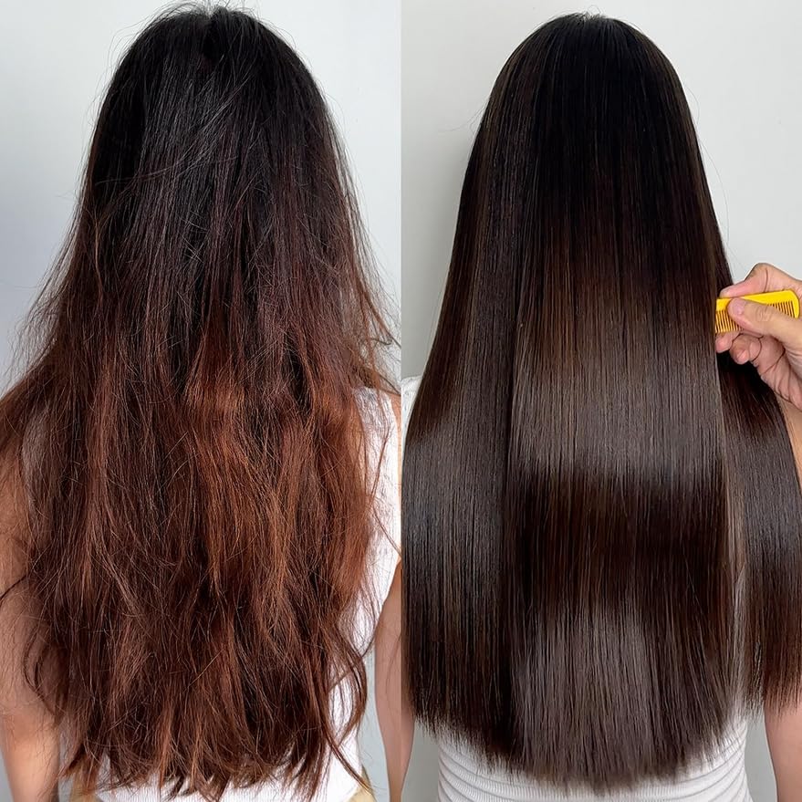 KERATIN RESEARCH bottle surrounded by argan oil highlights nourishing formula.