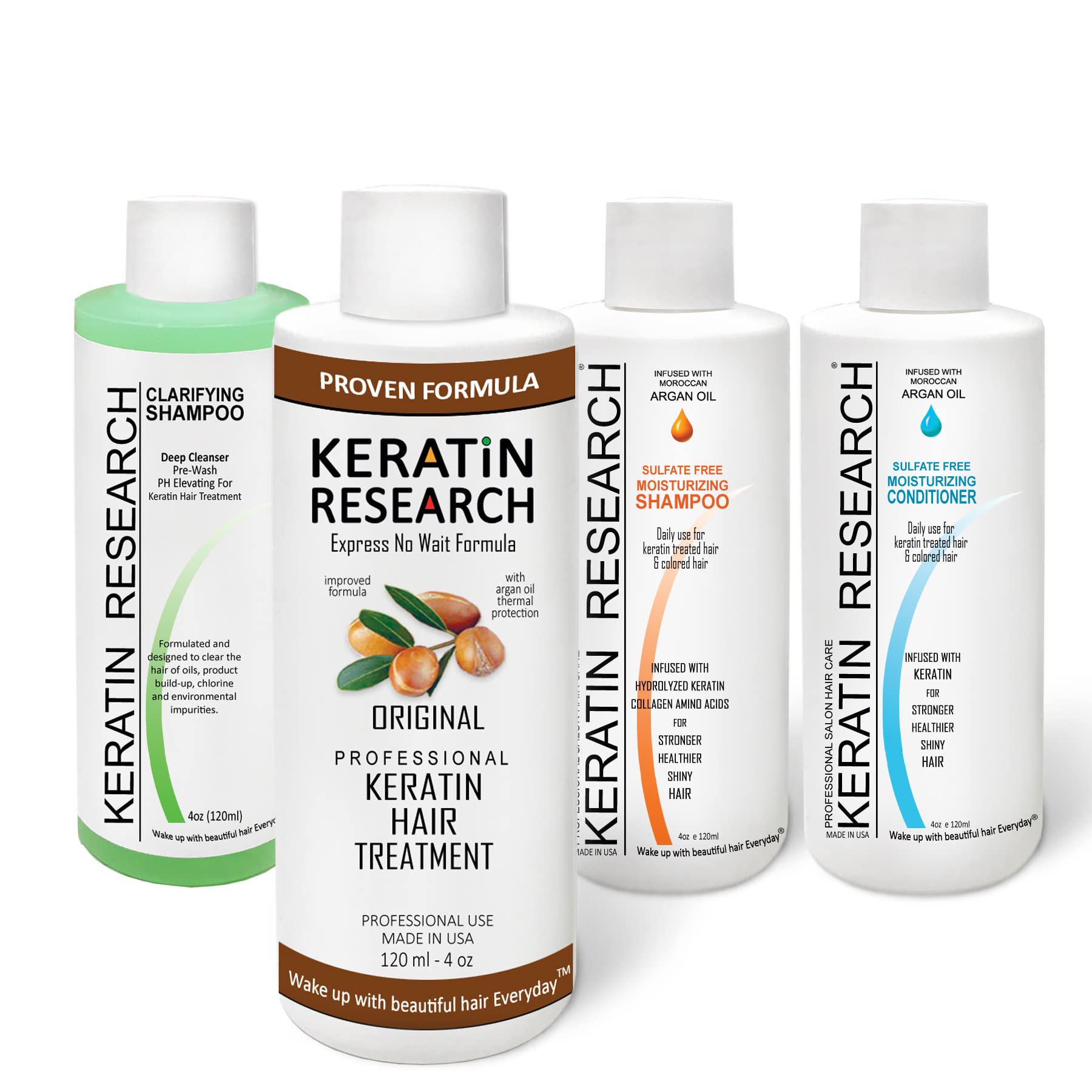 Keratin Research Brazilian keratin treatment bottle for salon-grade smoothing