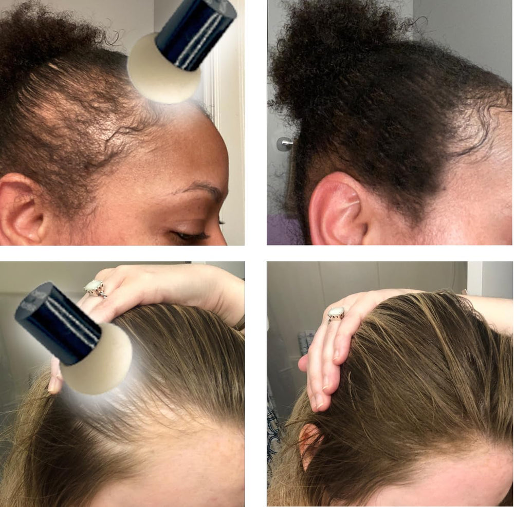 KERATIN RESEARCH Color-adaptive pigments blend to match most hair shades.