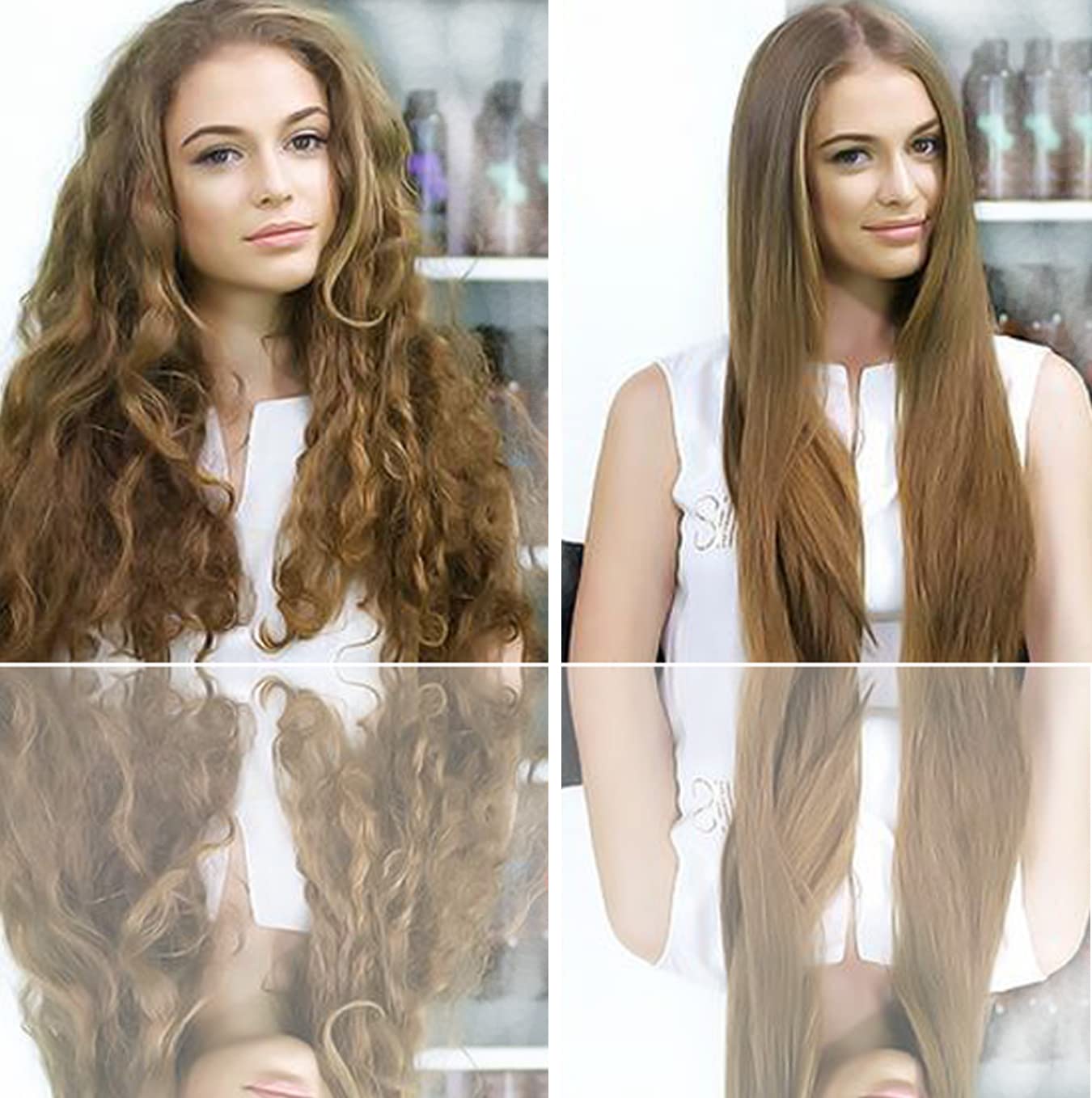 KERATIN RESEARCH Forte product close-up during humidity resistance testing.