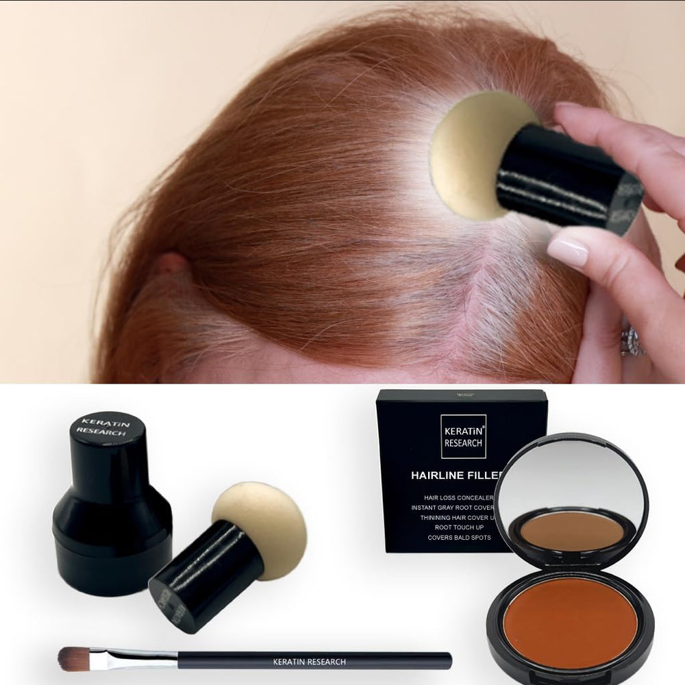 KERATIN RESEARCH Hairline Filler mushroom applicator for precise application