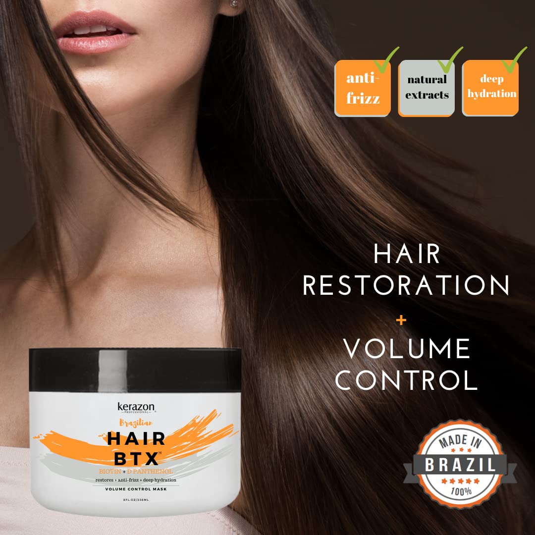 Kerazon BTX Mask formula delivers deep hydration and nourishment.