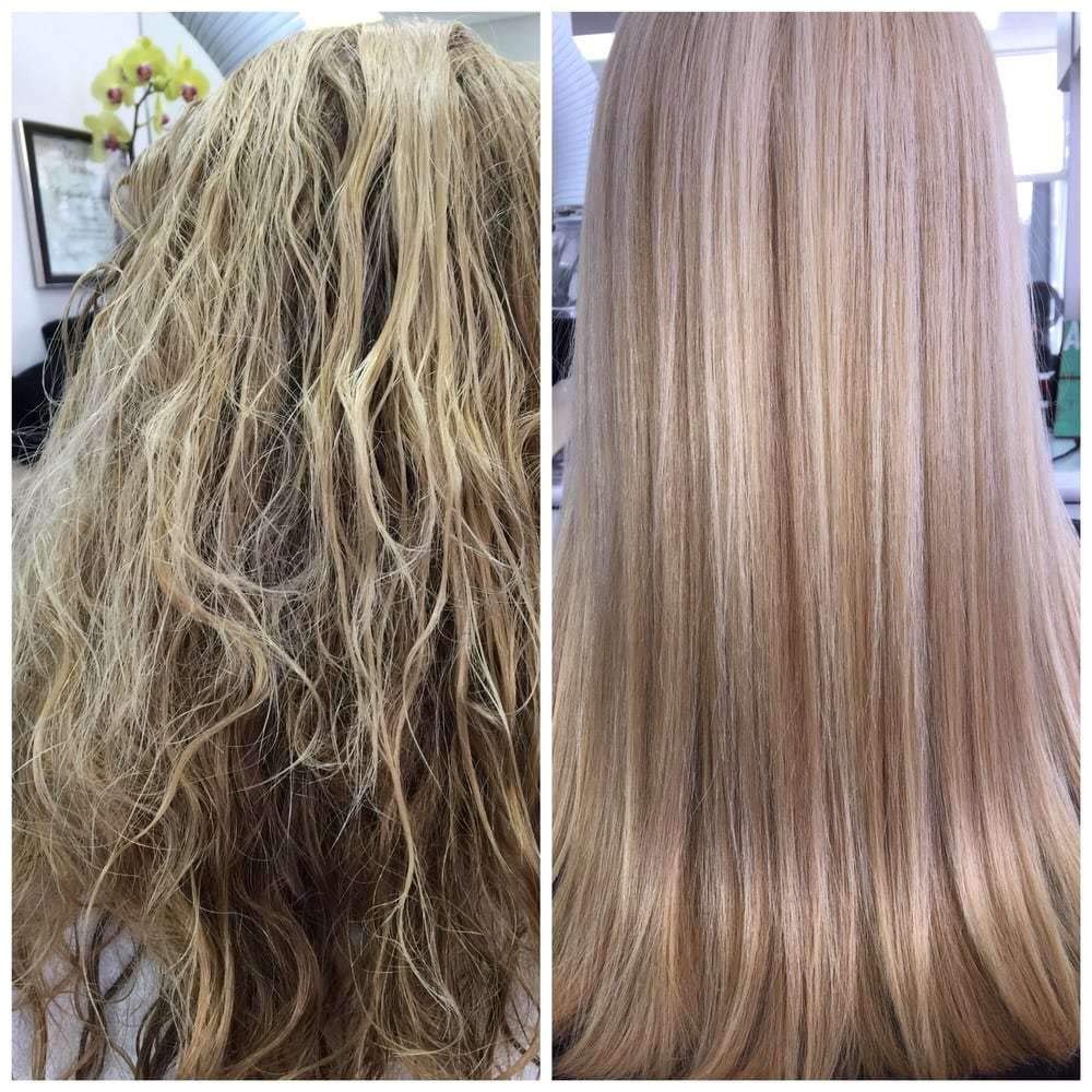 Kerazon Brazilian Keratin Treatment hair gloss close-up