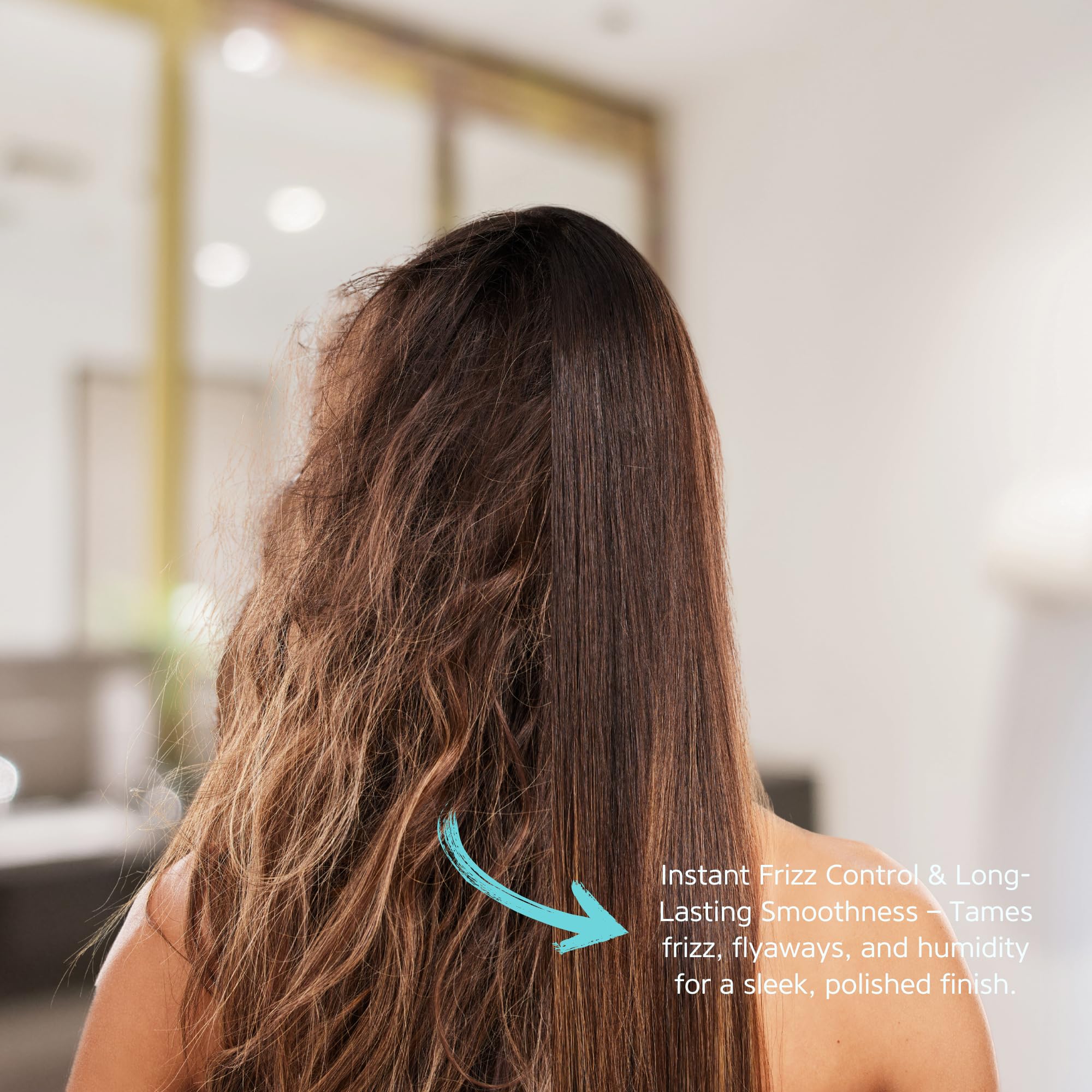 Kerazon Brazilian Spray Liss nozzle dispensing evenly for quick, mess-free application.
