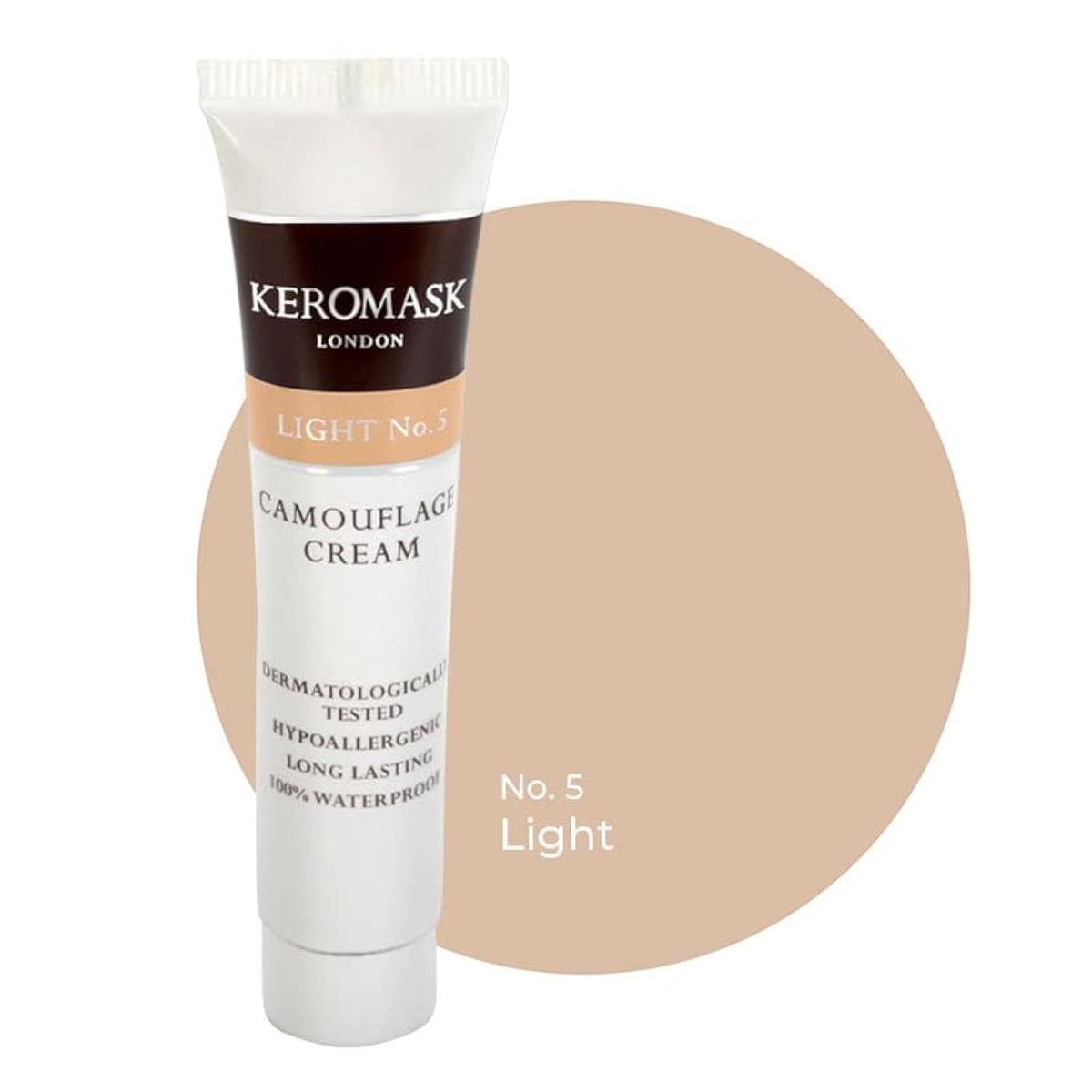 Keromask full-coverage concealer tube provides precise concealment for uneven tone