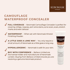 Keromask vitiligo coverage example showing even-looking skin tone.