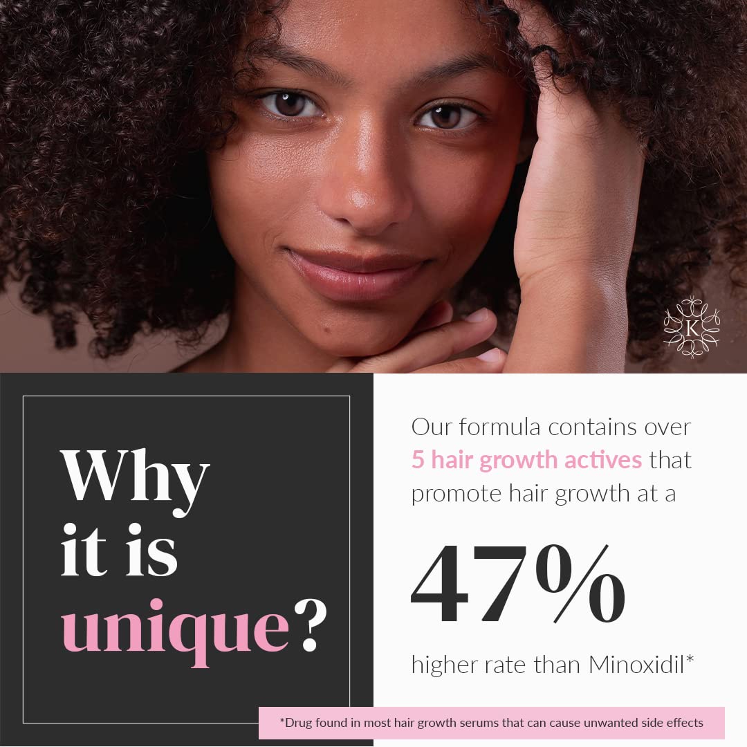 Lightweight non greasy Kerotin serum absorbs quickly on the scalp